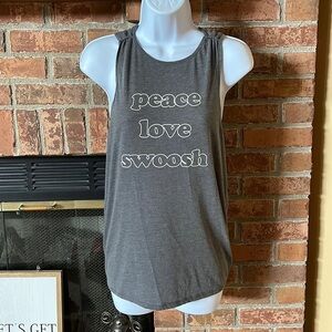 Nike Peace Love Swoosh Back Tie Tank Top